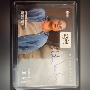 Walking dead autograph cards